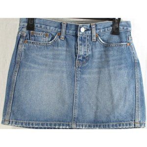 SALE! Denim Jean Blue Short Mini Skirt